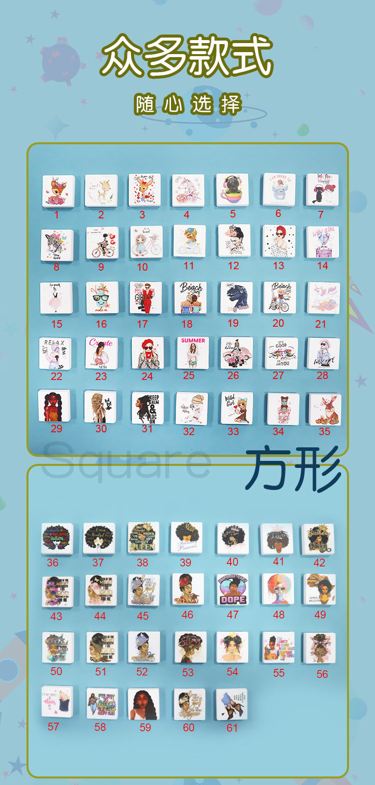 Wholesale Silicone Printed Pattern Beads